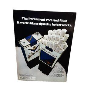 1973 Parliament Ad – Classic Recessed Filter Cigarette Promo Print Advertisement
